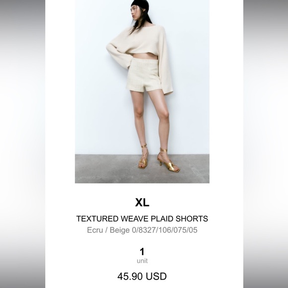 Zara shorts size XL - Picture 4 of 4